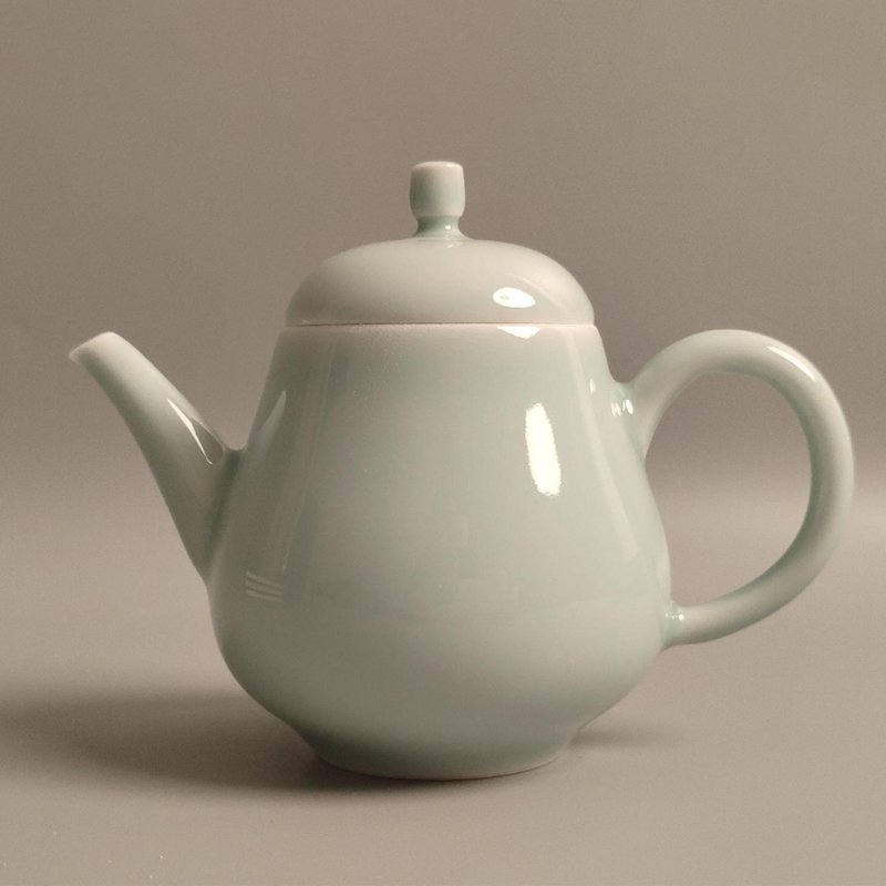 Celadon Glazed Pear-Shaped Teapot